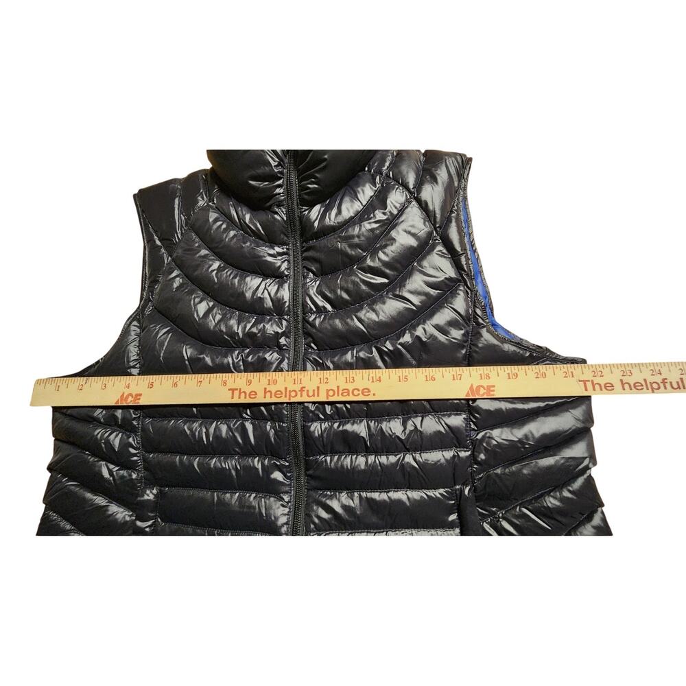 Bernardo Goose Down Puffer Black Packable Vest w/ Travel Pouch Women XL NWOT - Picture 9 of 9